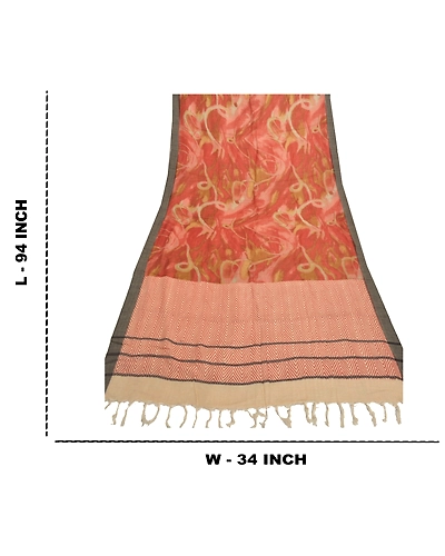 Sanskriti Vintage Dupatta Long Stole Pure Woolen Wrap Shawl Printed Work DC-46233-Multi Color-Printed Work-Pure Woolen-1