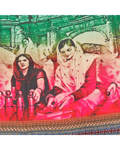 Sanskriti Vintage Dupatta Long Stole Blend Cotton Hijab Digital Printed Shawl DC-46320-Multi Color-Printed Work-Blend Cotton-6
