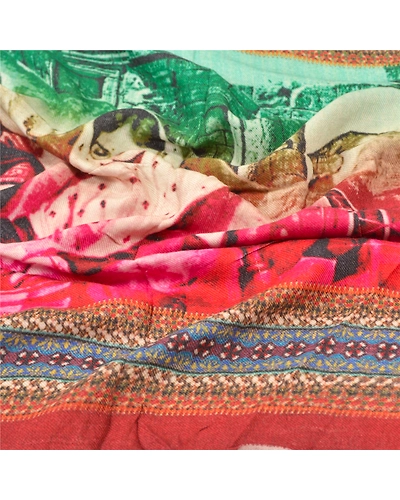 Sanskriti Vintage Dupatta Long Stole Blend Cotton Hijab Digital Printed Shawl DC-46320-Multi Color-Printed Work-Blend Cotton-7