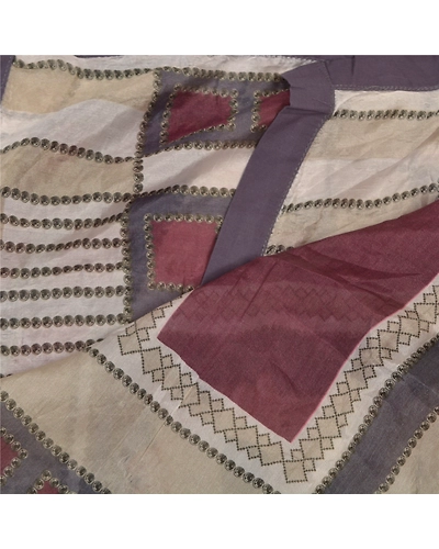 Sanskriti Vintage Dupatta Long Stole 100% Pure Silk Veil Printed Soft Scarves DC-47065-Multi Color-Printed Work-Pure Silk-4