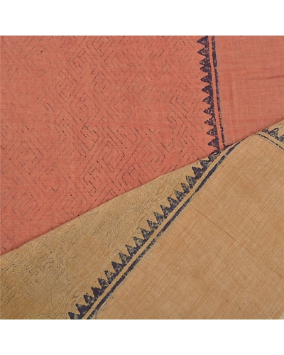 Sanskriti Vintage Dupatta Long Stole Cotton Hijab Printed Geometric Scarves DC-47143-Multi Color-Painted Work-Cotton-4