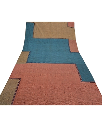 Sanskriti Vintage Dupatta Long Stole Cotton Hijab Printed Geometric Scarves DC-47143-Multi Color-Painted Work-Cotton-7
