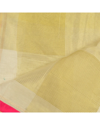 Sanskriti Vintage Dupatta Long Stole Art Silk Off-White Hijab Wrap Woven Scarves DC-47784-Off-White-Woven Work-Art (Artificial) Silk-4