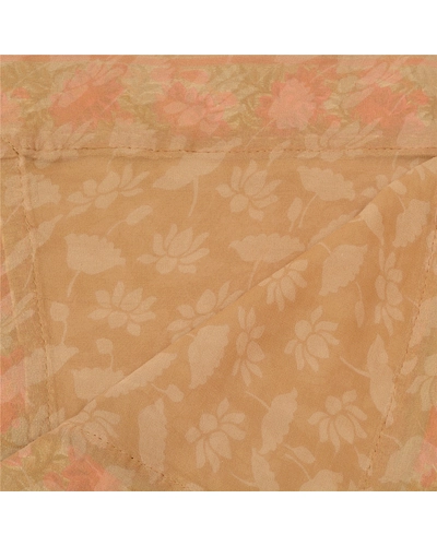 Sanskriti Vintage Dupatta Long Stole Pure Georgette Beige Hijab Printed Scarves DC-47907-Beige-Printed-Pure Georgette-4