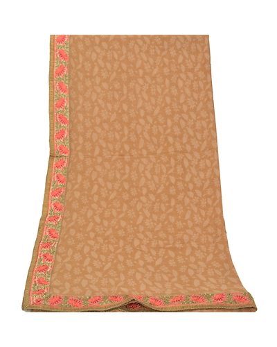 Sanskriti Vintage Dupatta Long Stole Pure Georgette Beige Hijab Printed Scarves DC-47907-Beige-Printed-Pure Georgette-8