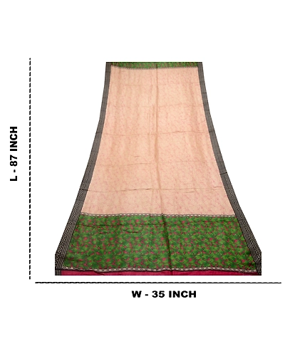 Sanskriti Vintage Dupatta Long Stole Woolen Ivory Wrap Hijab Woven Woolen Shawl DC-48690-Ivory-Printed-Woolen-1