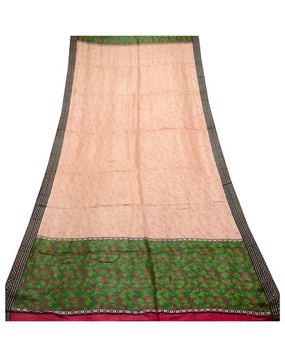 Sanskriti Vintage Dupatta Long Stole Woolen Ivory Wrap Hijab Woven Woolen Shawl DC-48690-Ivory-Printed-Woolen-7