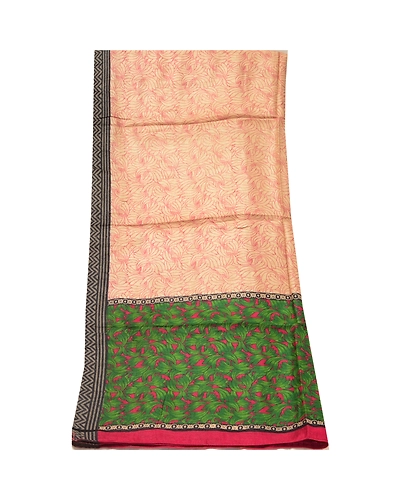 Sanskriti Vintage Dupatta Long Stole Woolen Ivory Wrap Hijab Woven Woolen Shawl DC-48690-Ivory-Printed-Woolen-8