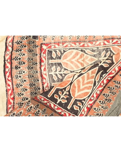 Sanskriti Vintage Dupatta Long Stole Woolen Wrap Hijab Printed Floral Scarves DC-48781-Multi Color-Printed Work-Woolen-4