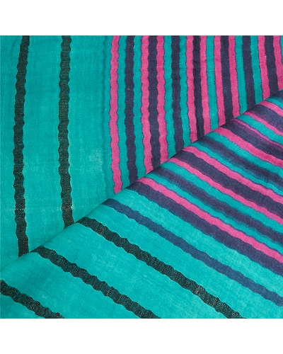 Sanskriti Vintage Dupatta Long Stole Pure Woolen Green Printed Scarves DC-51684-Green-Printed Work-Pure Woolen-4