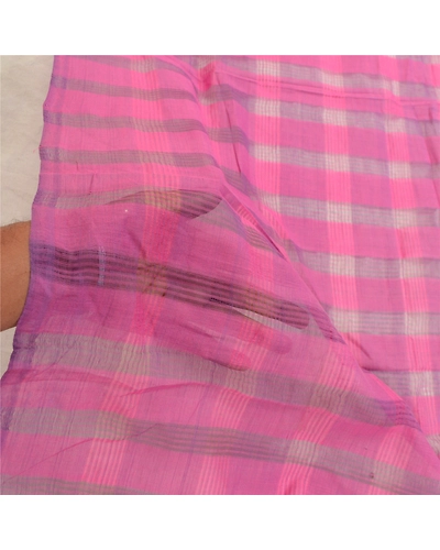 Sanskriti Vintage Long Pink Dupatta Stole Pure Cotton Woven Wrap Scarves DC-52251-Pink-Woven Work-Pure Cotton-6