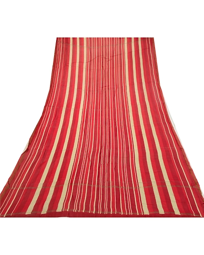 Sanskriti Vintage Long Dupatta Stole Pure Cotton Dark Red Printed Woven Scarves DC-52272-Dark Red-Printed Work-Pure Cotton-7