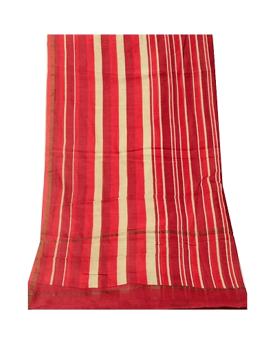 Sanskriti Vintage Long Dupatta Stole Pure Cotton Dark Red Printed Woven Scarves DC-52272-Dark Red-Printed Work-Pure Cotton-8