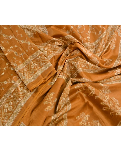 Sanskriti Vintage Green Indian Sari Art Silk Printed Sarees Craft Soft Fabric, PR-41086-Green-Printed Work-Art Artificial Silk-3