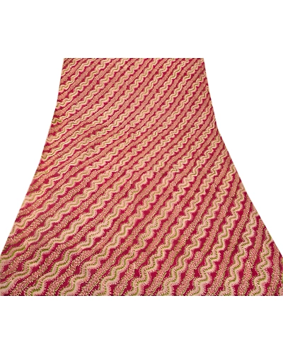 Sanskriti Vintage Dark Red Sarees Art Silk Printed Fabric Craft Ethnic Sari, PR-41332-Dark Red-Printed Floral Design-Art Silk-7