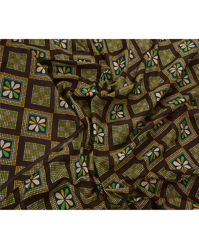 Sanskriti Vintage Indian Sari Black Art Silk Printed Sarees Craft Fabric Sari, PR-44901-Black-Art Silk-3