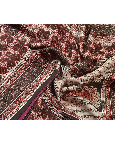 Sanskriti Vintage Cream Sarees 100% Pure Silk Printed Craft 5 Yard Fabric Sari, PR-49044-Cream-100% Pure Silk-1