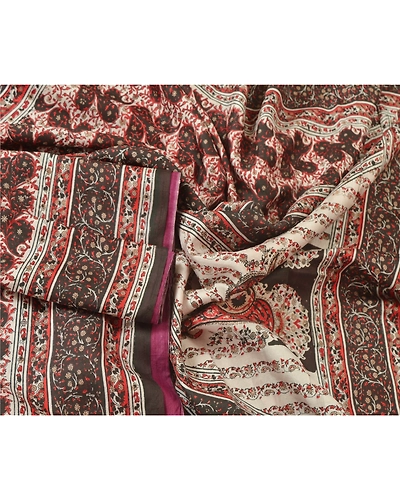 Sanskriti Vintage Cream Sarees 100% Pure Silk Printed Craft 5 Yard Fabric Sari, PR-49044-Cream-100% Pure Silk-2