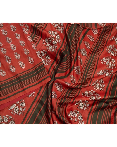 Sanskriti Vintage Dark Red Sarees Pure Silk Printed Sari Craft 5 Yard Fabric, PR-54695-Dark Red-Printed Work-100% Pure Silk-2