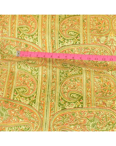 Sanskriti Vintage Green Indian 100% Pure Silk Sarees Printed Sari Craft Fabric, PR-57565-Green-Printed Floral Design-Pure Silk-1