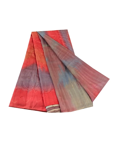 Sanskriti Vintage Multi Sarees 100% Pure Silk Printed Sari Soft 5Yd Craft Fabric, PR-59401-Multi-Printed Floral Design-Pure Silk-6