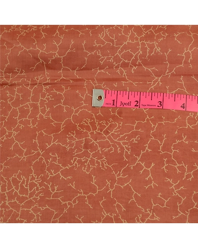 Sanskriti Vintage Brown Printed Sarees 100% Pure Silk Sari Floral Craft Fabric, PR-59458-Brown-Printed Floral Design-Pure Silk-1