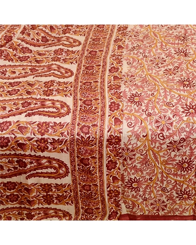 Sanskriti Vintage Purple Sarees Indian Pure Silk Printed Sari 5Yd Craft Fabric, PR-59678-Purple-Printed Floral Design-Pure Silk-3