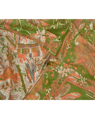 Sanskriti Vintage Sarees Cream Pure Silk Printed Sari Soft Floral Craft Fabric, PR-60545-Cream-Printed Floral Design-Pure Silk-2