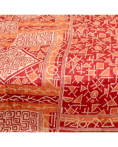 Sanskriti Vintage Sarees Red 100% Pure Silk Printed Sari Geometric Craft Fabric, PR-60594-Red-Printed Floral Design-Pure Silk-3