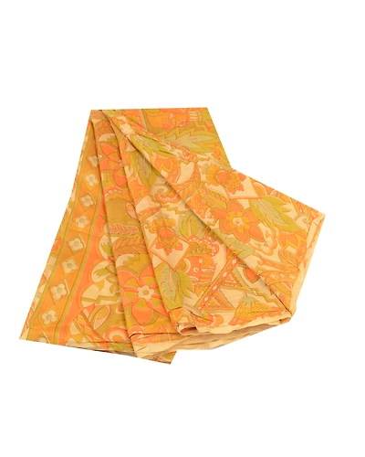 Sanskriti Vintage Sarees Multi 100% Pure Silk Printed Sari Floral Craft Fabric, PR-60643-Multi-Printed Floral Design-Pure Silk-6