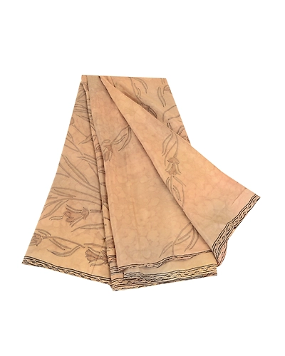 Sanskriti Vintage Sarees Pastel-Green Pure Silk Printed Sari Soft Craft Fabric, PR-62135-Pastel-Green-Pure Silk-6