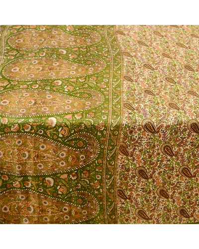 Sanskriti Vintage Sarees Multi 100% Pure Silk Printed Sari Soft 5Yd Craft Fabric, PR-62369-Multi-Pure Silk-3