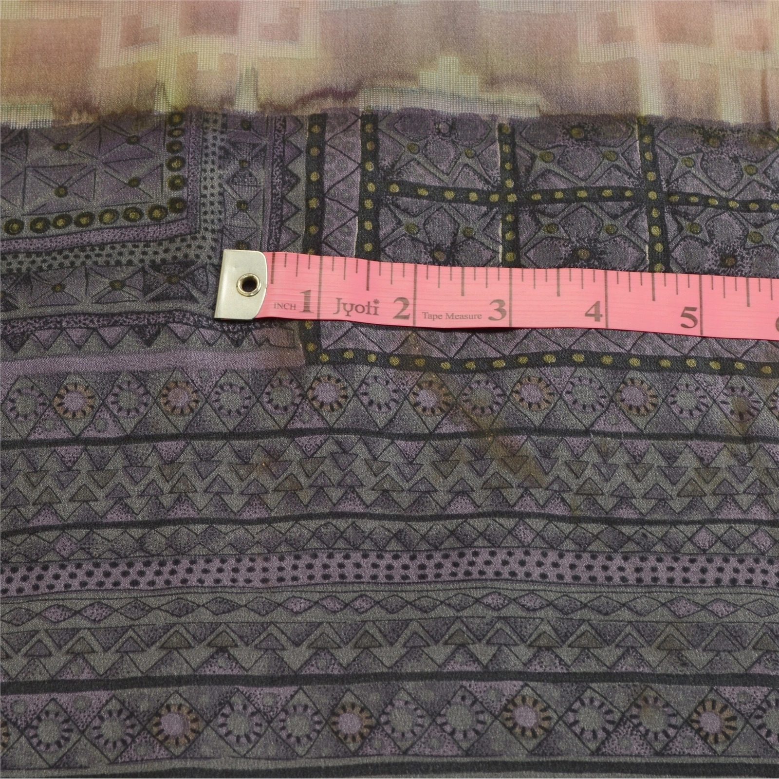 Sanskriti Vintage Sarees Mauve 100% Pure Silk Printed Woven Sari Craft Fabric, PR-62392-Mauve-Pure Silk-1