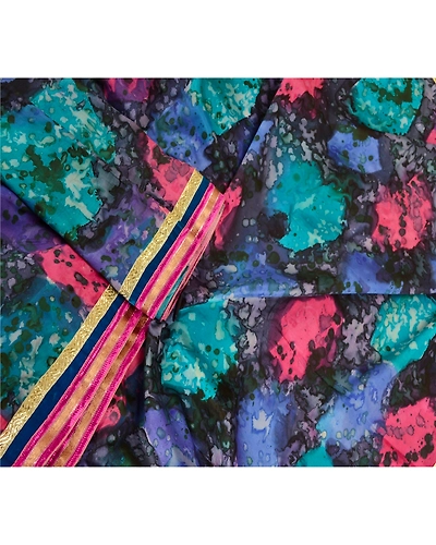 Sanskriti Vintage Sarees Multi Artificial Silk Printed Sari Soft Craft Fabric, PR-62960-Multi-Art Silk-1