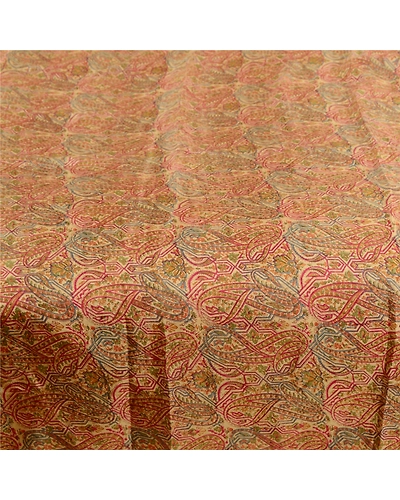 Sanskriti Vintage Sarees Multi From India Pure Silk Printed Sari Craft Fabric, PR-63384-Multi-Pure Silk-4
