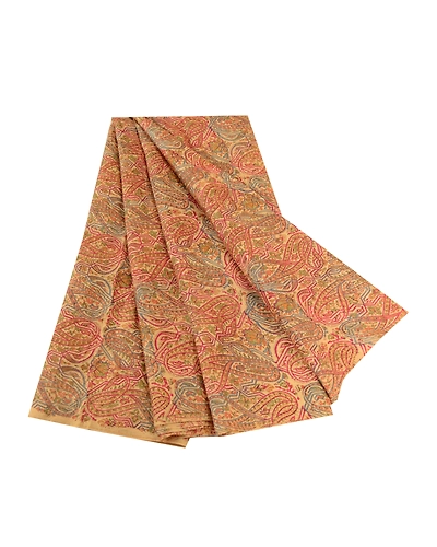 Sanskriti Vintage Sarees Multi From India Pure Silk Printed Sari Craft Fabric, PR-63384-Multi-Pure Silk-7
