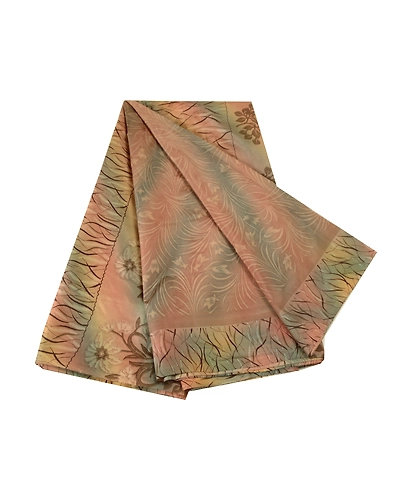 Sanskriti Vintage Sarees Indian Multi Printed Pure Silk Sari Soft Craft Fabric, PR-63761-Multi-Pure Silk-6