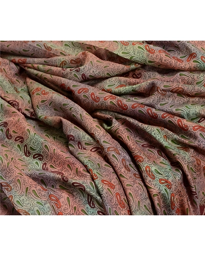 Sanskriti Vintage Sarees Indian Multi Pure Silk Printed Sari Soft Craft Fabric, PR-63878-Multi-Pure Silk-6