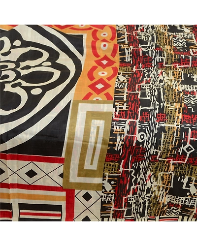 Sanskriti Vintage Sarees Multi Printed 100% Pure Silk Sari Floral Craft Fabric, PR-63911-Multi-Pure Silk-3