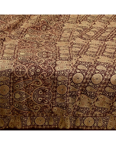 Sanskriti Vintage Sarees Dark- Brown Indian Printed Pure Silk Sari Craft Fabric, PR-64632-Dark-Brown-Pure Silk-6