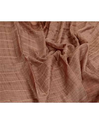 Sanskriti Vintage Sarees Brown 100% Pure Silk Printed Sari 5Yd Soft Craft Fabric, PR-64646-Brown-Pure Silk-9