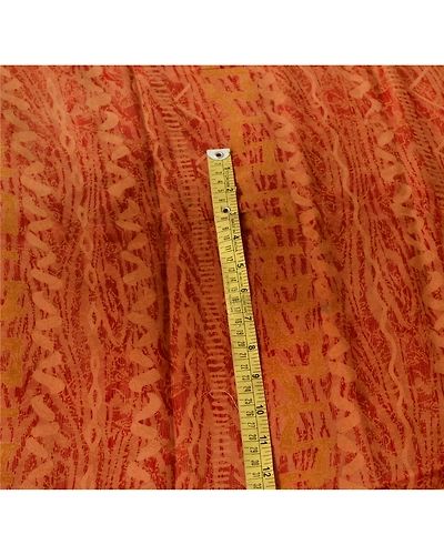 Sanskriti Vintage Dark Red Sarees 100% Pure Crepe Silk Printed Sari 5 Yd Fabric, PRC-2144-Dark Red-Printed Work With Floral &amp; Abstract Design-Pure Crepe Silk-8
