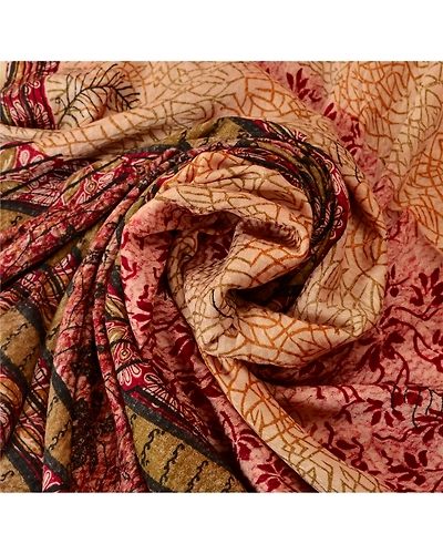Sanskriti Vintage Printed 100% Pure Crepe Silk Sarees Cream Sari Craft Fabric, PRC-3548-Cream-Printed Floral-Pure Crepe Silk-6