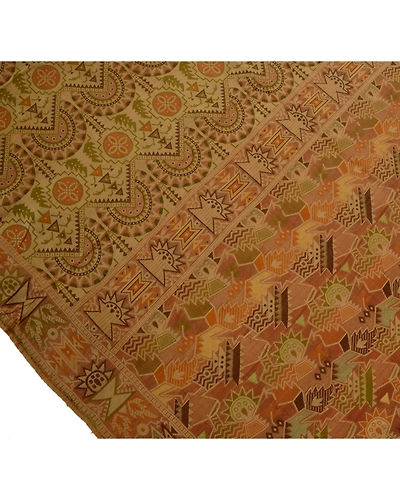 Sanskriti Vintage Sarees Pure Silk Brown Woven Craft Fabric Sari With Blouse, PS-40135-Brown-Woven Work-100% Pure Silk-6