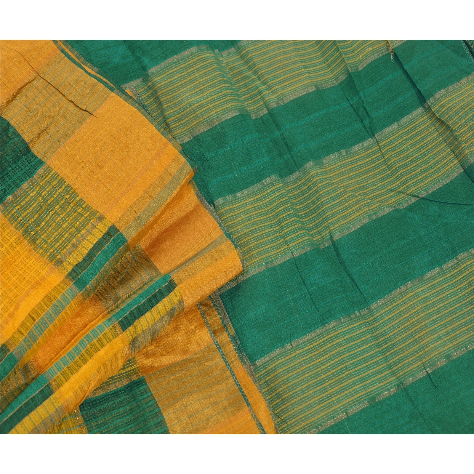 Sanskriti Vintage Indian Sarees Art Silk Woven Saffron Craft Fabric Premium Sari, PS-47302-Saffron-Null-Art Silk-6