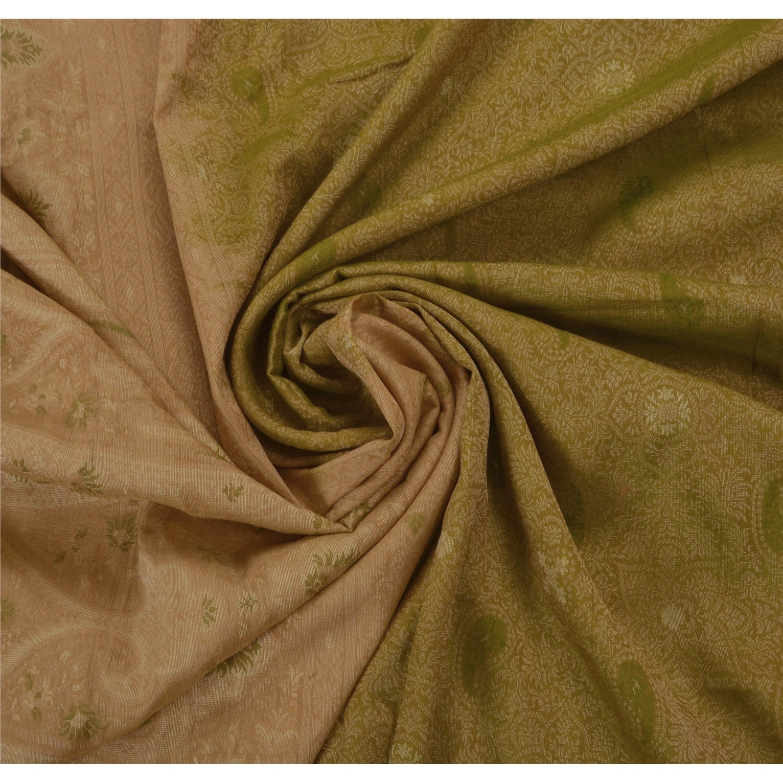 Sanskriti Vintage Sarees 100% Pure Silk Woven Green Fabric Premium Ethnic Sari, PS-49257-Green-Woven Work-100% Pure Silk-4