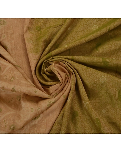 Sanskriti Vintage Sarees 100% Pure Silk Woven Green Fabric Premium Ethnic Sari, PS-49257-Green-Woven Work-100% Pure Silk-4