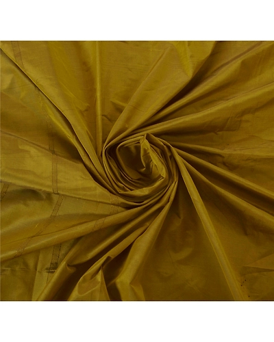 Sanskriti Vintage Green Indian Sari Art Silk Woven Craft Fabric 5 Yard Sarees, PS-51502-Green-Woven Work-Art Silk-7