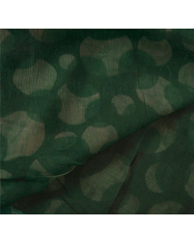 Sanskriti Vintage Green Sarees Blend Silk Craft Fabric Embroidered Premium Sari, PS-52132-Green-Thread Work-Blend Silk-3