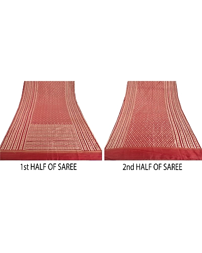 Sanskriti Vintage Dark Red Sarees Art Silk Woven Craft 5 Yd Fabric Premium Sari, PS-52664-Dark Red-Woven Work-Art Silk-4